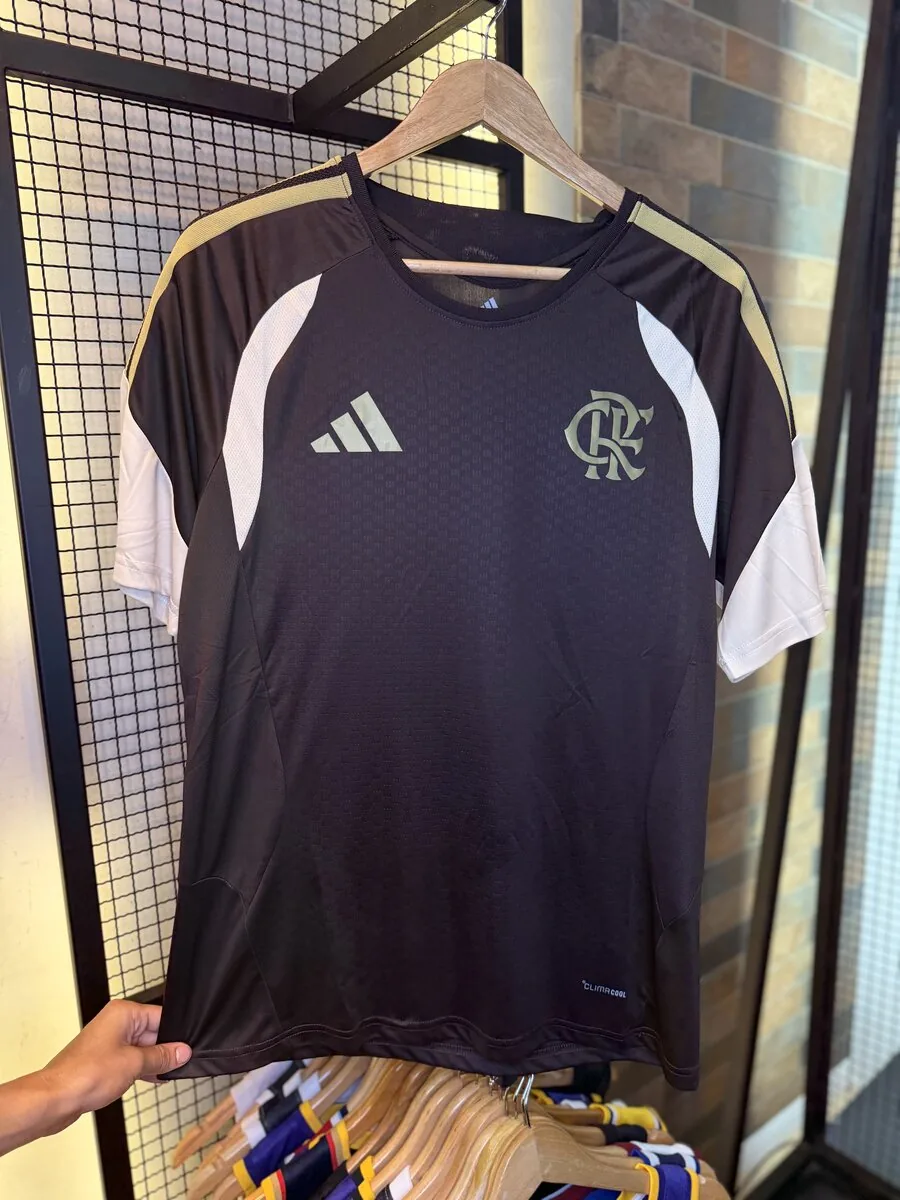 Camisa Treino Flamengo Adidas Preta — frente